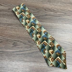 Cocktail Collection SCOTCH Green, Blue & Gold Tie